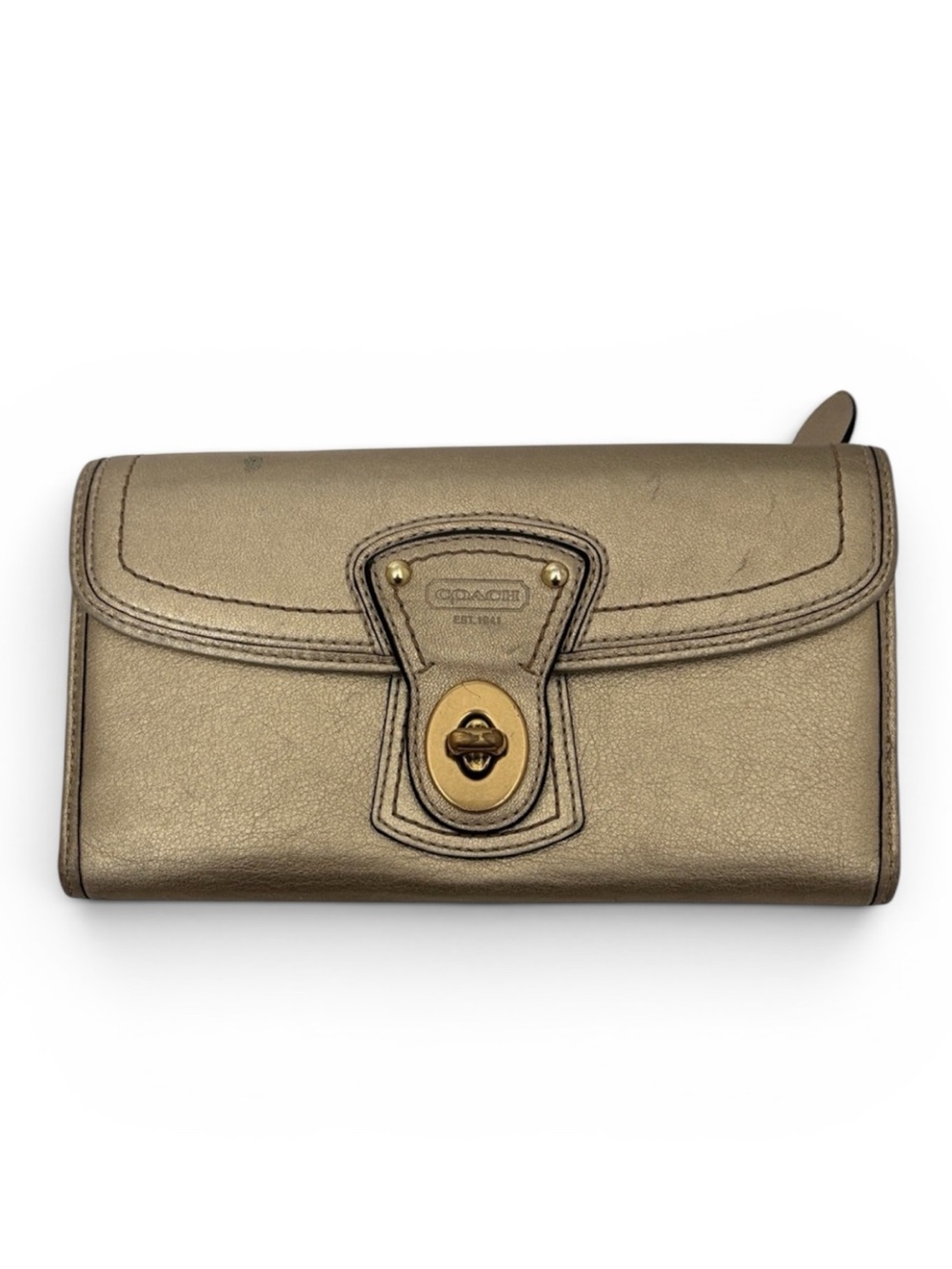 Coach Metallic Gold Women's Wallet
